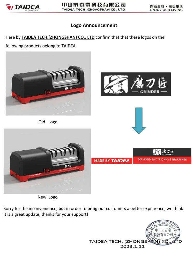 Yoyal 4 Stage Diamond Electric Knife Sharpener TG2102