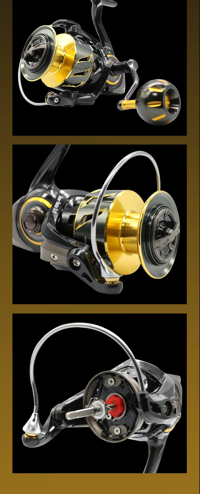 ROOBLINOS SW Spinning Reel Ultralight Saltwater Surf Reel 5.0:1 9+1 BB Max Drag 12kg Fishing Reels Wheel