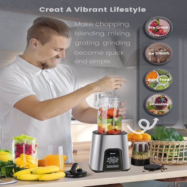 DUTRIEUX Personal Blender 1000W Smoothie Blender for Shakes and Smoothies