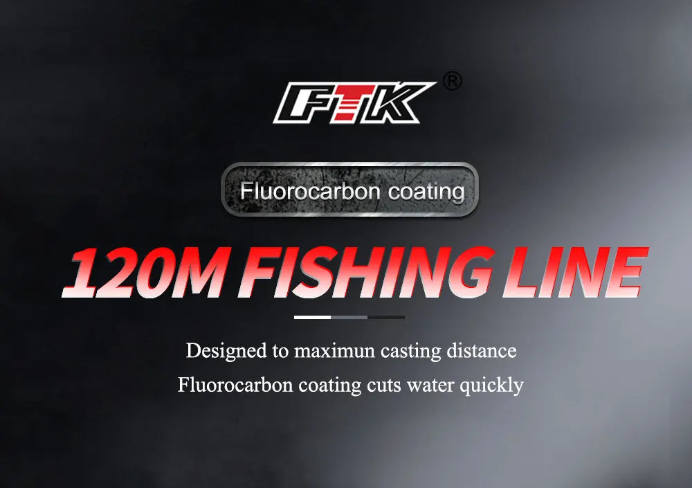 FTK Fluorocarbon Coated Sinking Leader Line For Oceanic FreshwaterFishing Angling