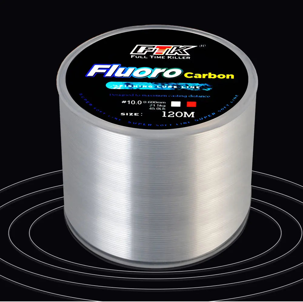 FTK Fluorocarbon Coated Sinking Leader Line For Oceanic FreshwaterFishing Angling