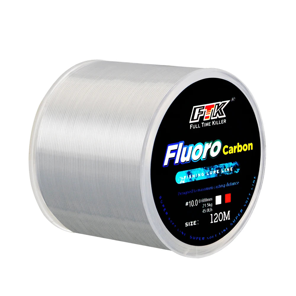 FTK Fluorocarbon Coated Sinking Leader Line For Oceanic FreshwaterFishing Angling