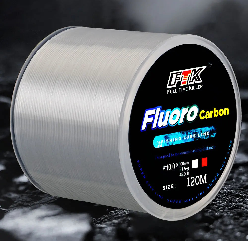 FTK Fluorocarbon Coated Sinking Leader Line For Oceanic FreshwaterFishing Angling