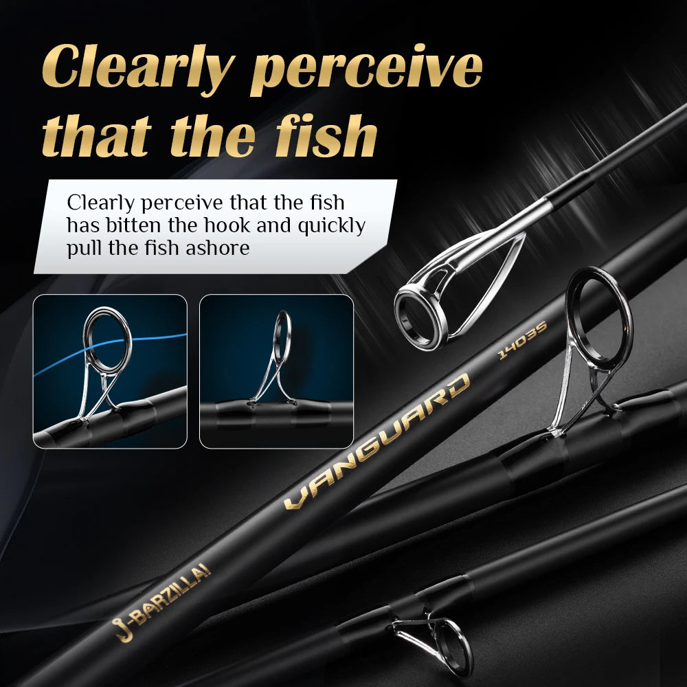 J-BARZILLAI Vanguard Carbon Surfing Spinning Rod Ultra High Sensitivity Graphite