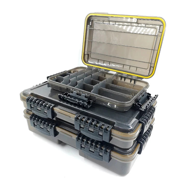 Large Capacity Waterproof Fishing Tackle Box Storage Case For Hooks Bait And Accessories Plastic A188