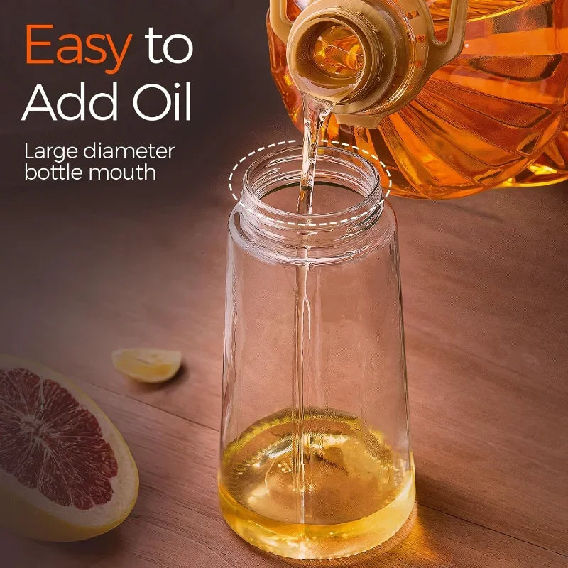Glass Olive Oil Sprayer Dispenser For Cooking Salad Frying And Barbecue Kitchen Use