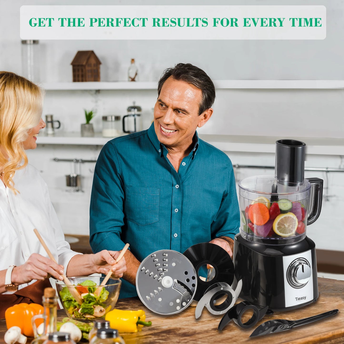 TopStrong 5in1 Electric Food Processor 600W Multifunction Kitchen Appliance
