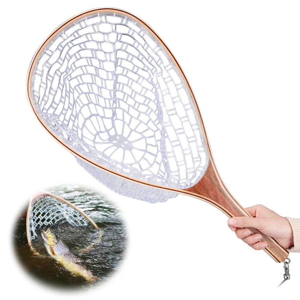 Collapsible Fishing Landing Net With Telescoping Pole Handle