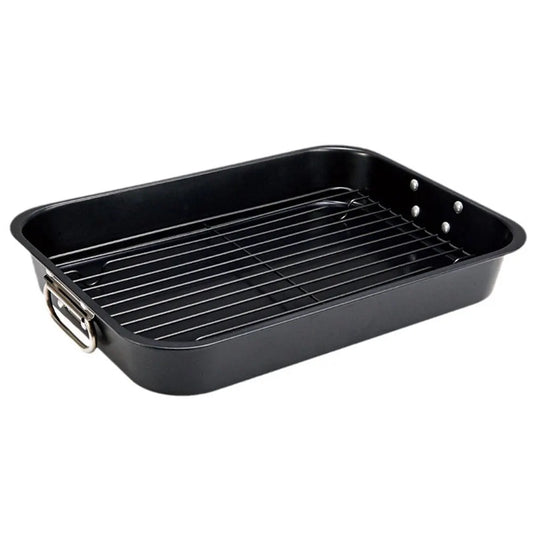 Alloet Nonstick Baking Tray With Rack Carbon Steel Roaster Pan