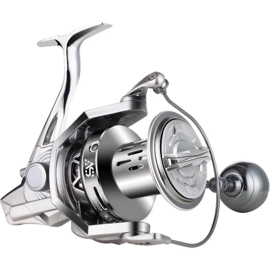 Spinning Reel 8000 10000 12000 Surf Fishing Aluminum Frame Drag