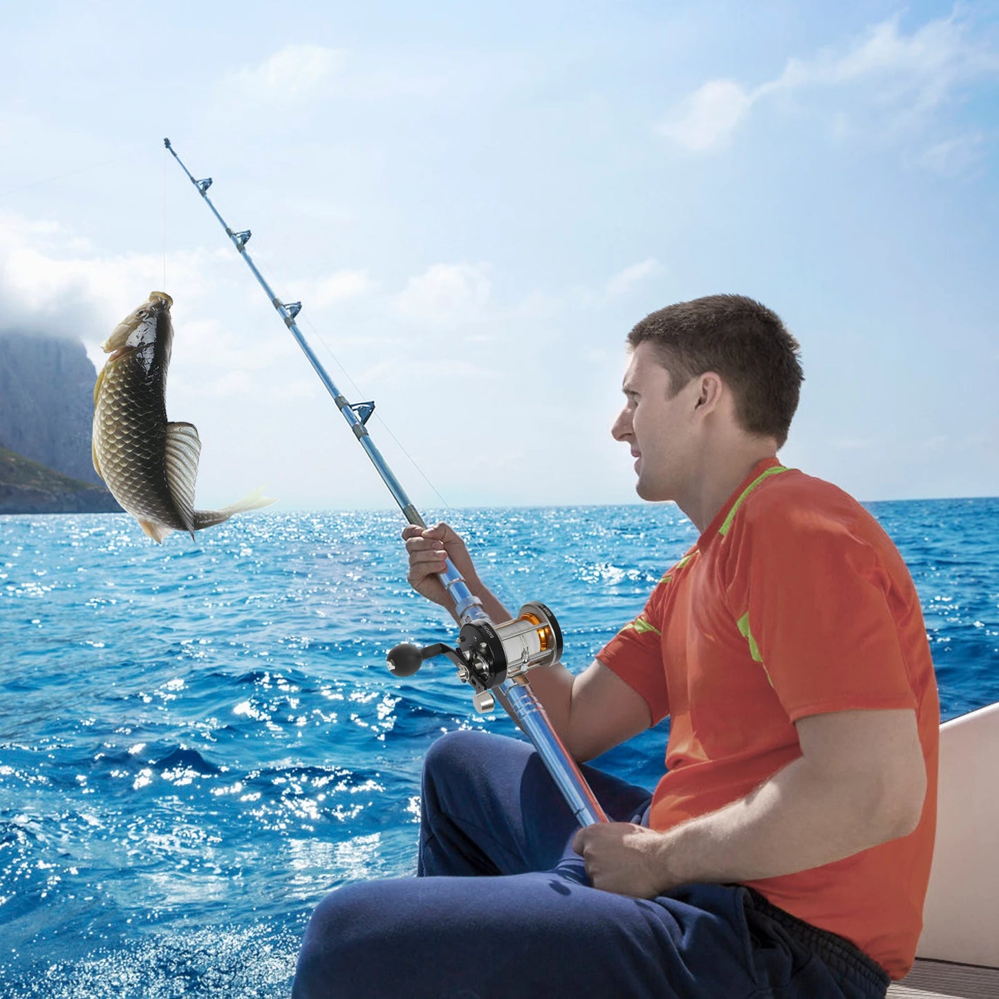 Left Hand Retrieve Baitcast Reel Four Point Two To One