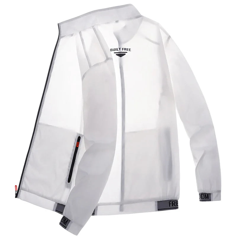 NONECN Men's Ultralight Ice Silk UV Protected Summer Jacket