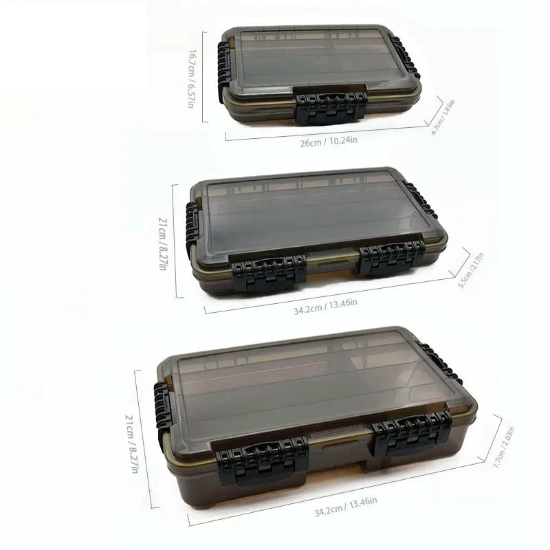 Large Capacity Waterproof Fishing Tackle Box Storage Case For Hooks Bait And Accessories Plastic A188