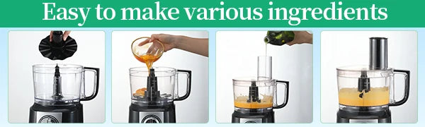 TopStrong 5in1 Electric Food Processor 600W Multifunction Kitchen Appliance