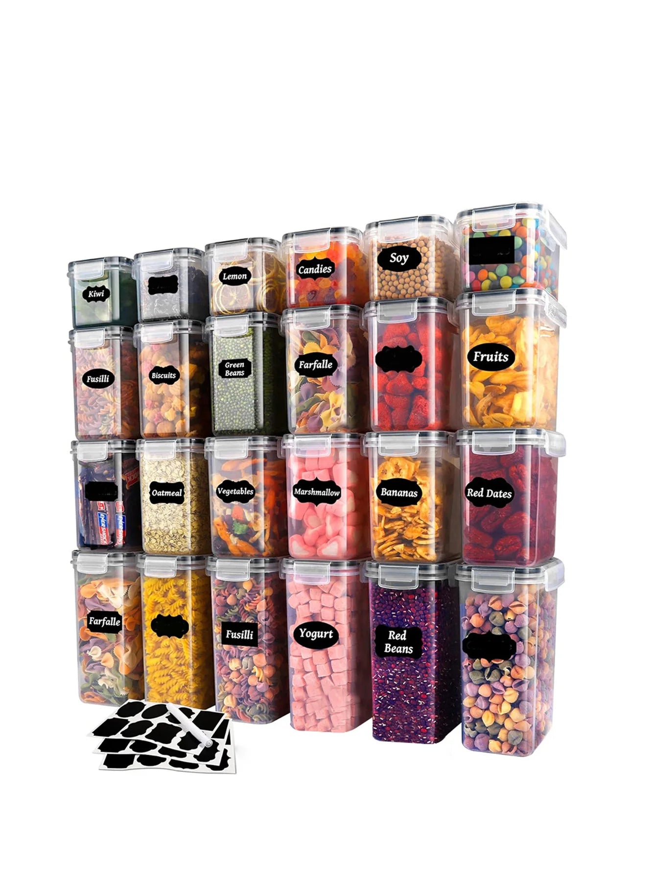 24-Piece Sealed Food Storage Containers With Lids