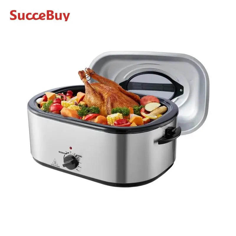 SucceBuy Electric Roaster Oven With Self Basting Lid 1450W