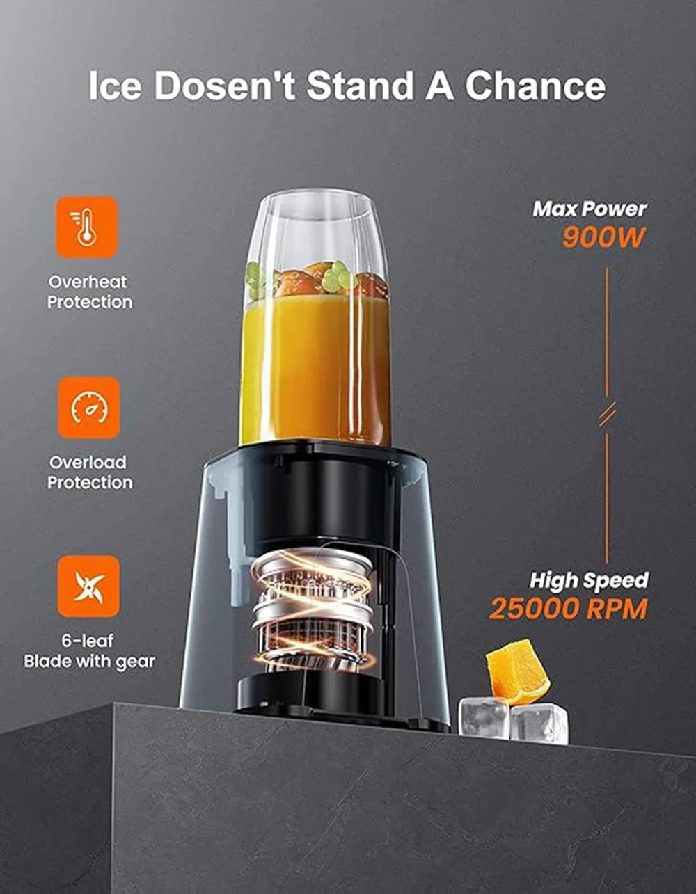 DUTRIEUX Personal Blender 1000W Smoothie Blender for Shakes and Smoothies
