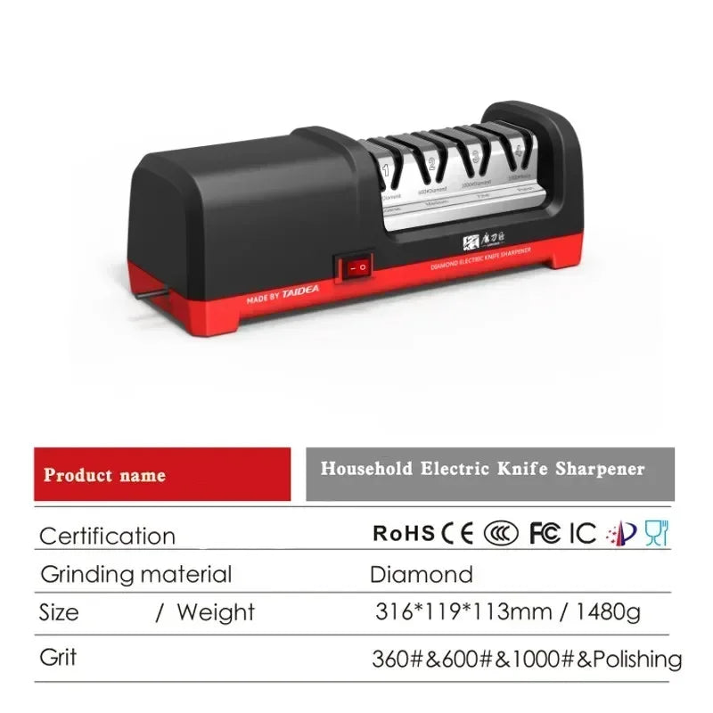 Yoyal 4 Stage Diamond Electric Knife Sharpener TG2102
