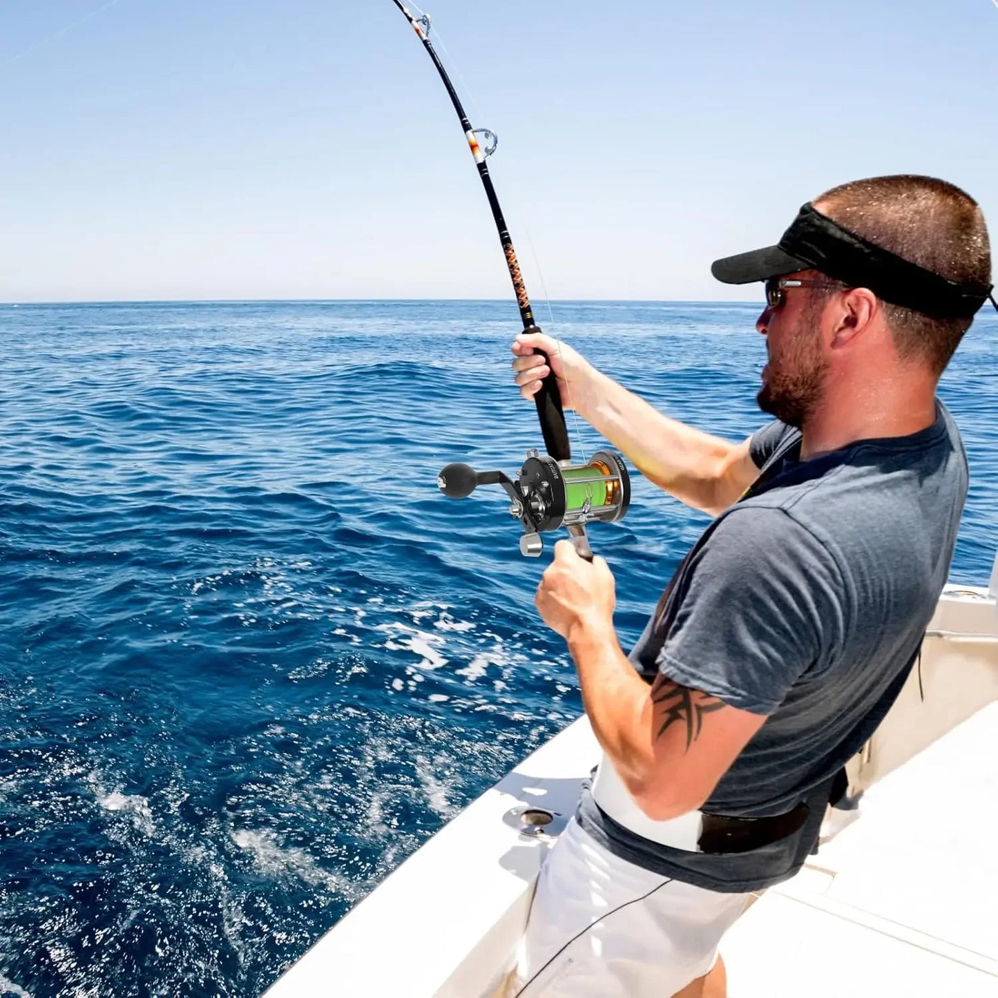 Left Hand Retrieve Baitcast Reel Four Point Two To One