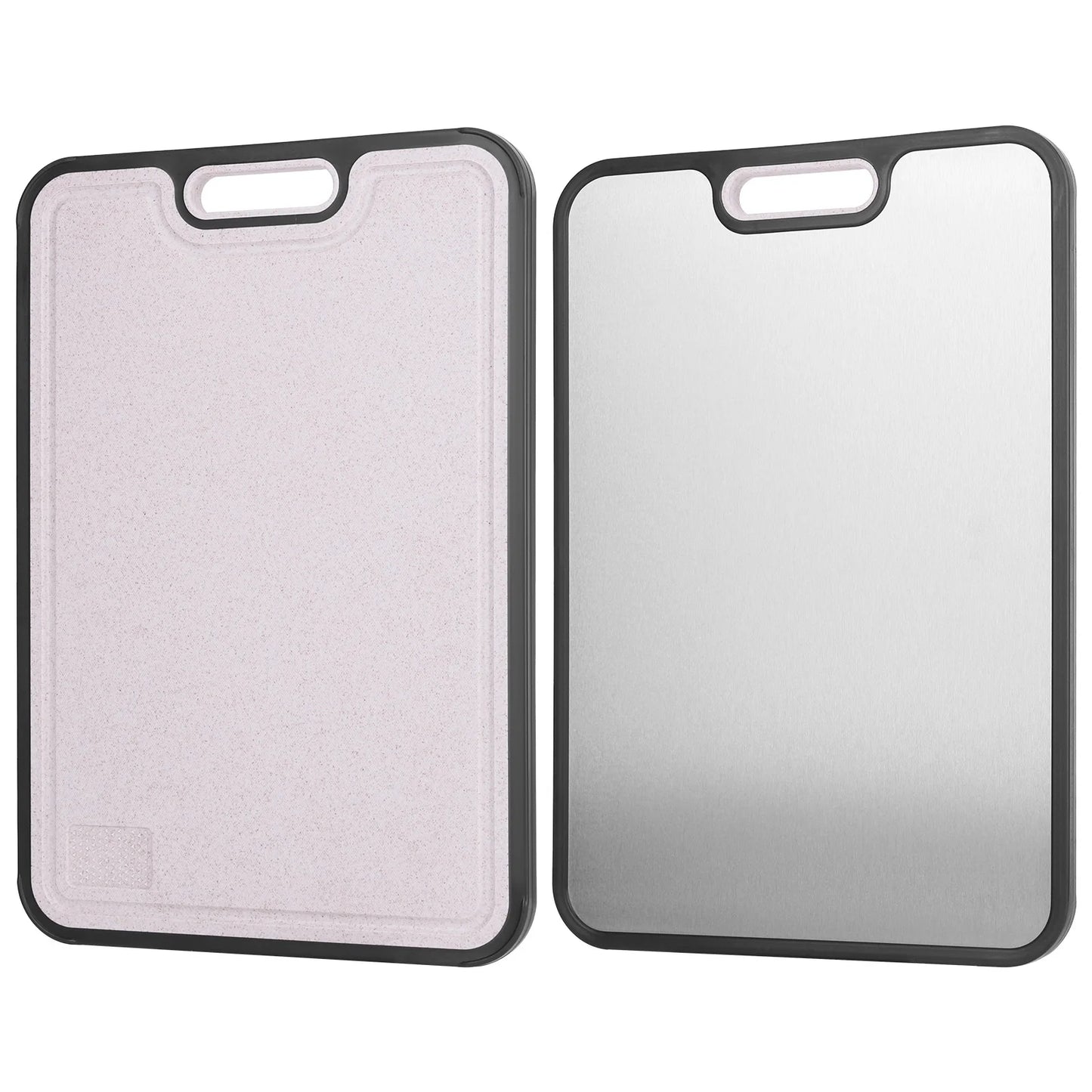 APWIKOGER Double Sided Titanium Cutting Board Food Grade Wheat Straw PP