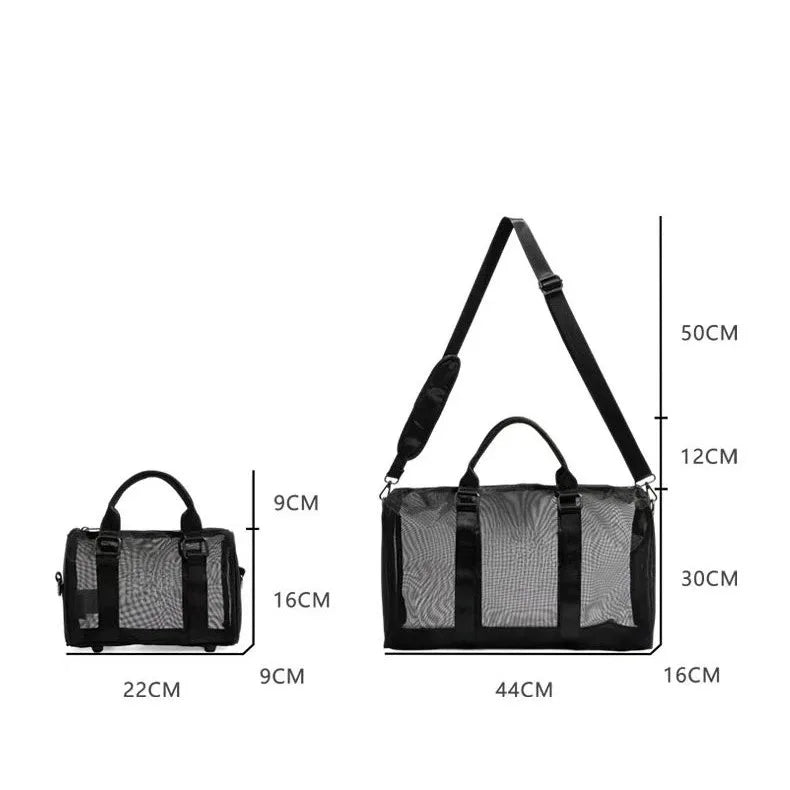 VBCXCN Duffle Yoga Mesh Bag Fitness Gym Tote