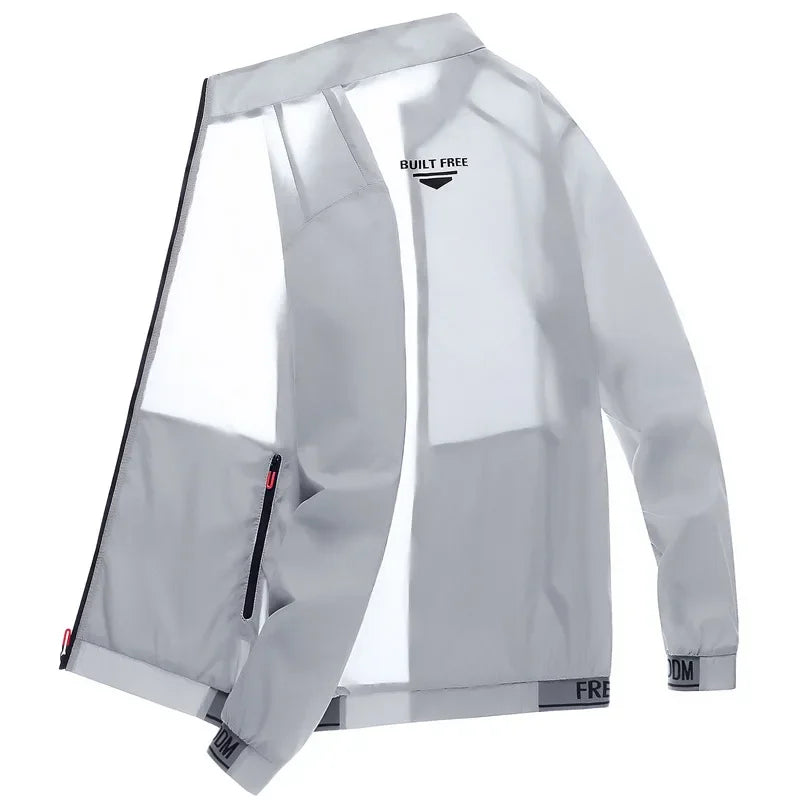 NONECN Men's Ultralight Ice Silk UV Protected Summer Jacket
