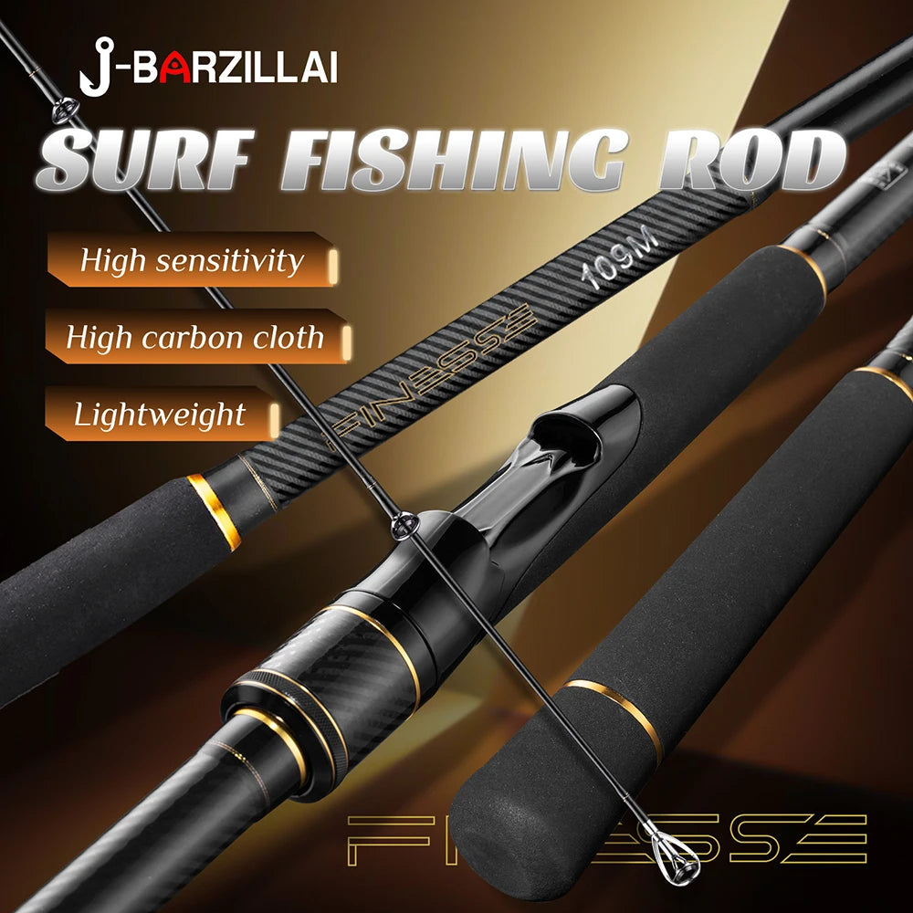 J-BARZILLAI Finesse Carbon Surf Casting Rod For Saltwater
