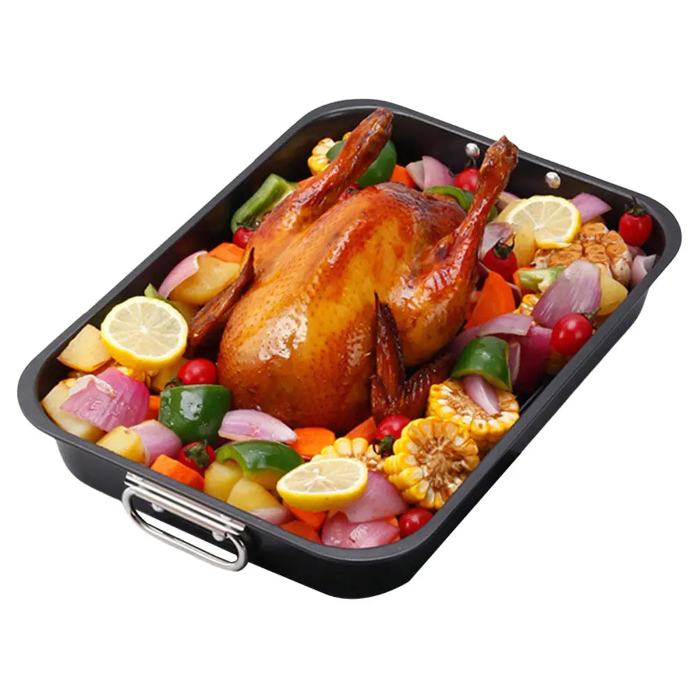 Alloet Nonstick Baking Tray With Rack Carbon Steel Roaster Pan