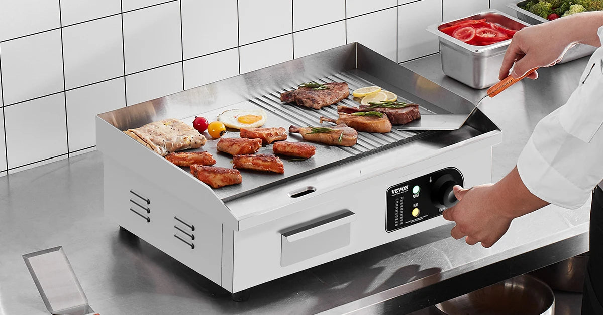 SucceBuy Electric Countertop Griddle Teppanyaki Grill 1600W 3200W