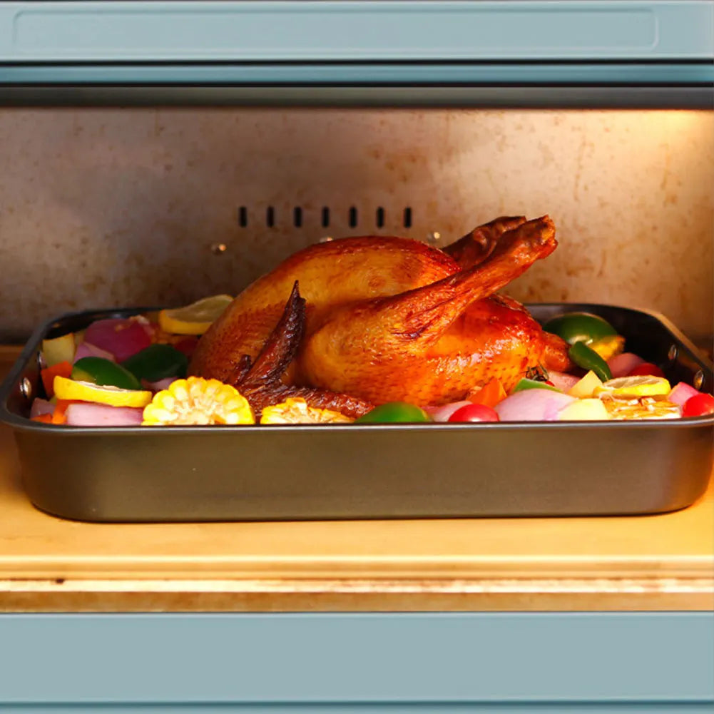 Alloet Nonstick Baking Tray With Rack Carbon Steel Roaster Pan