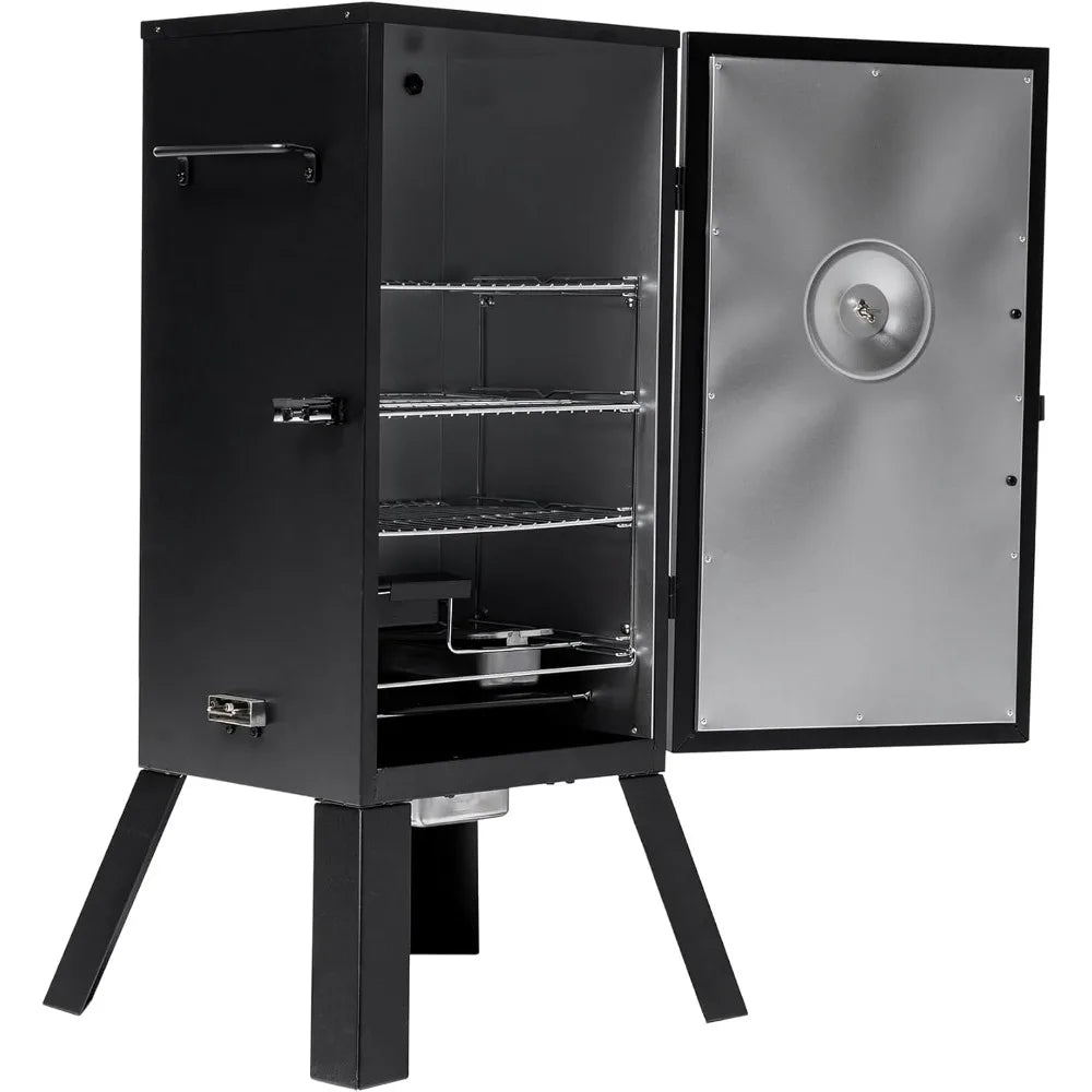 Electric Vertical BBQ Smoker With Analog Temperature Control