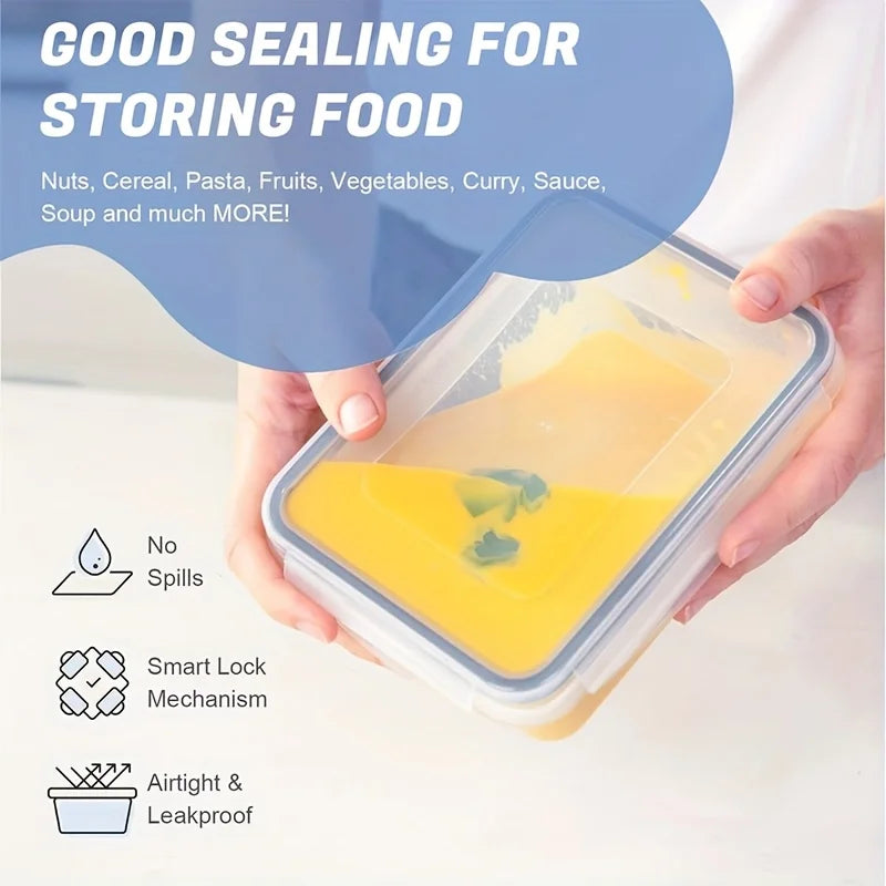 AEDG 48 Pack Leakproof Food Storage Containers Set With Easy Snap Lids BPA Free Labels And Marker