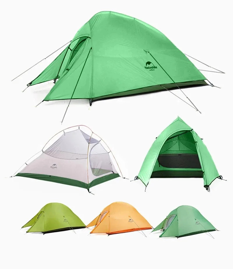 Naturehike Cloud Up 2 Person Camping Tent Waterproof Ultralight 3-4 Season Tent Outdoor Hiking Backpacking Shelter Tents
