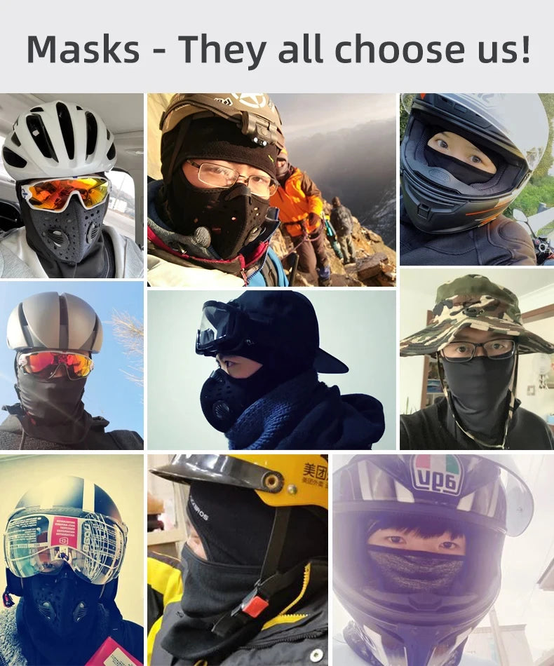 Rockbros Cycling Face Mask Balaclava Winter Warmer for Outdoor Sports