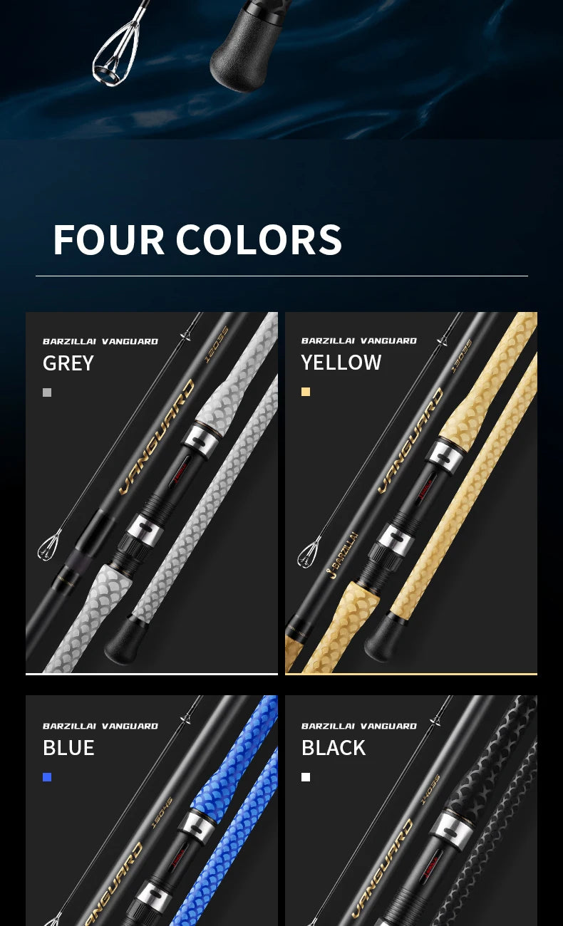 J-BARZILLAI Vanguard Carbon Surfing Spinning Rod Ultra High Sensitivity Graphite