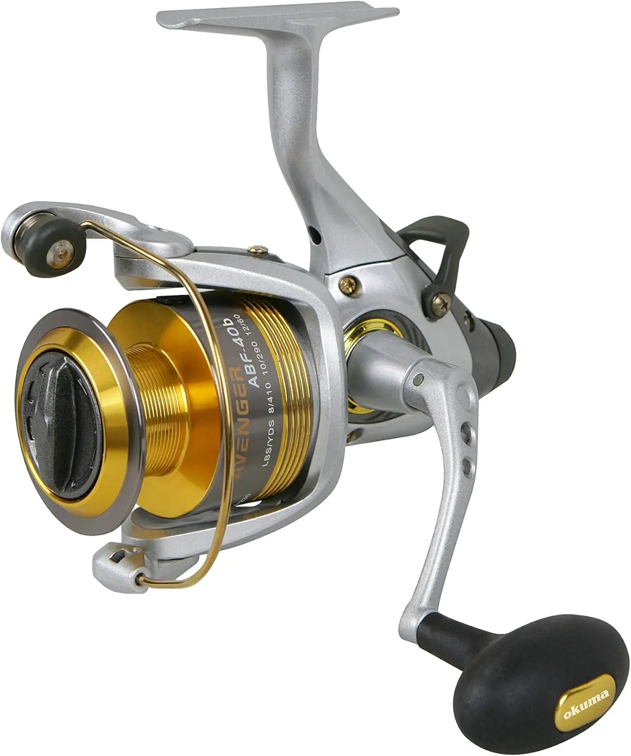 Avenger ABF B Series Graphite Baitfeeder Saltwater Spinning Reel with Anti-Corrosion and Quick Hook-Set Features