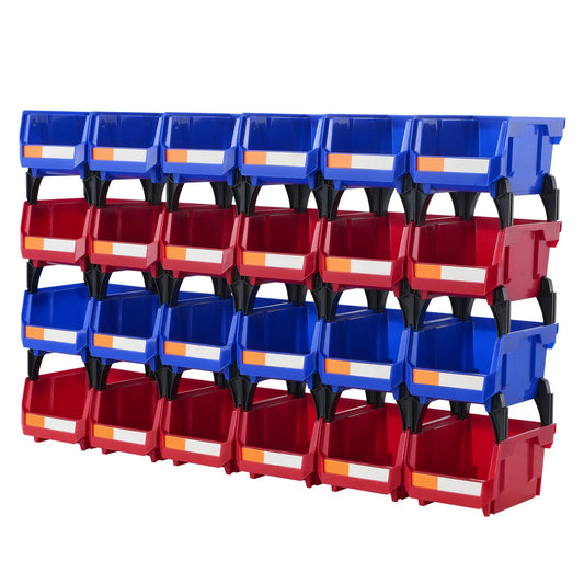 24 Pack Stackable Storage Bins Organizer For Garage