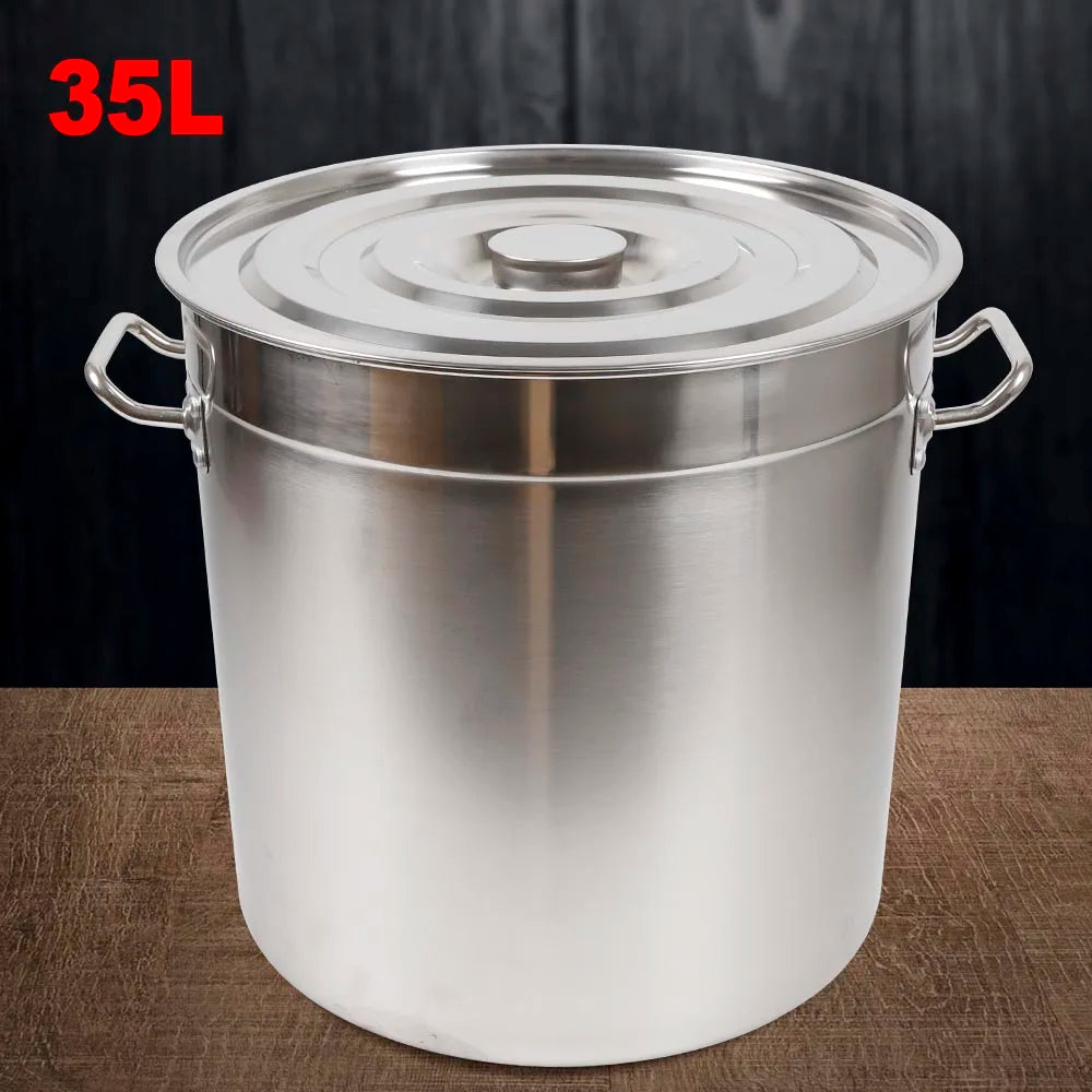 Multipurpose Thickened Stainless Steel Soup and Stock Pot with Lid