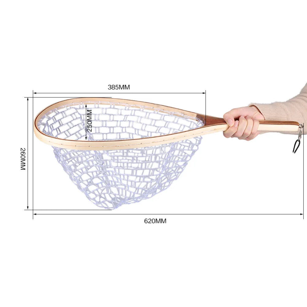 Collapsible Fishing Landing Net With Telescoping Pole Handle