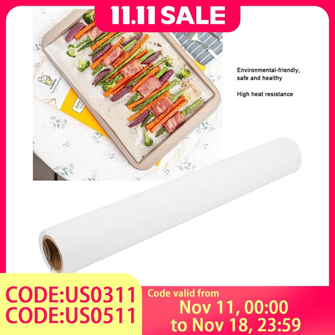 Baking Paper Sheets Pack for Holiday Cookies Nonstick Parchment Paper