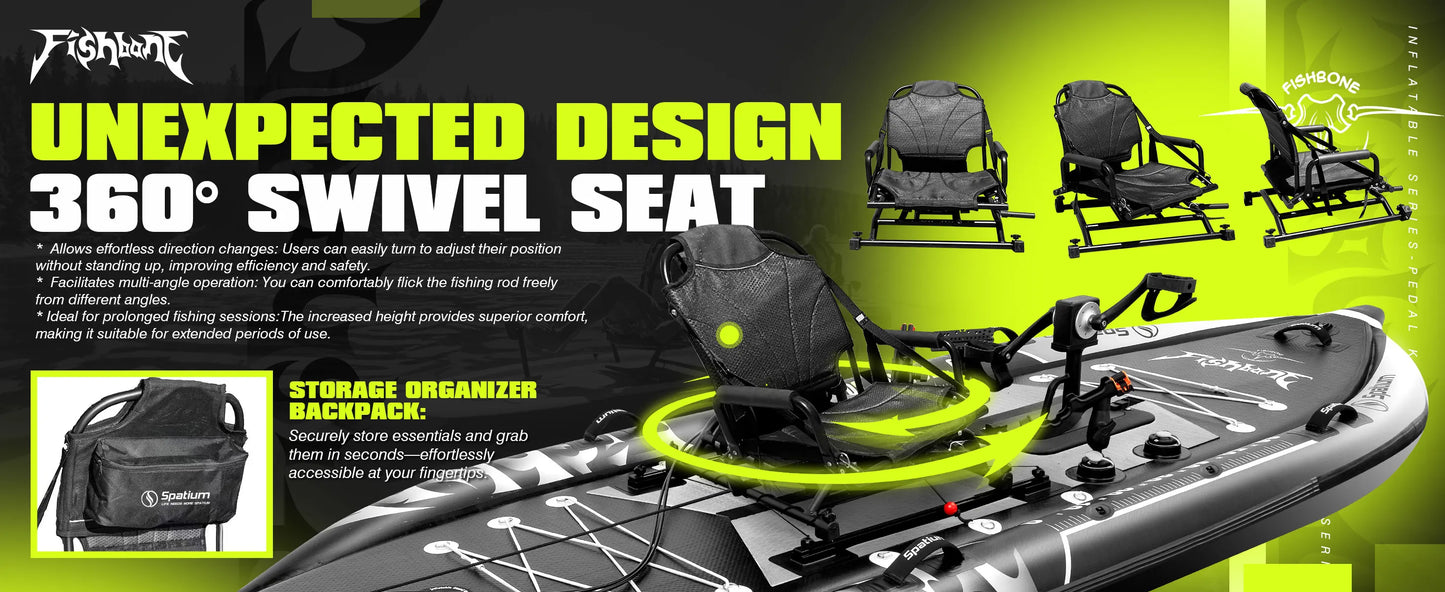 Spatium Fishing Kayak Pedal Drive Power System Sit On Top