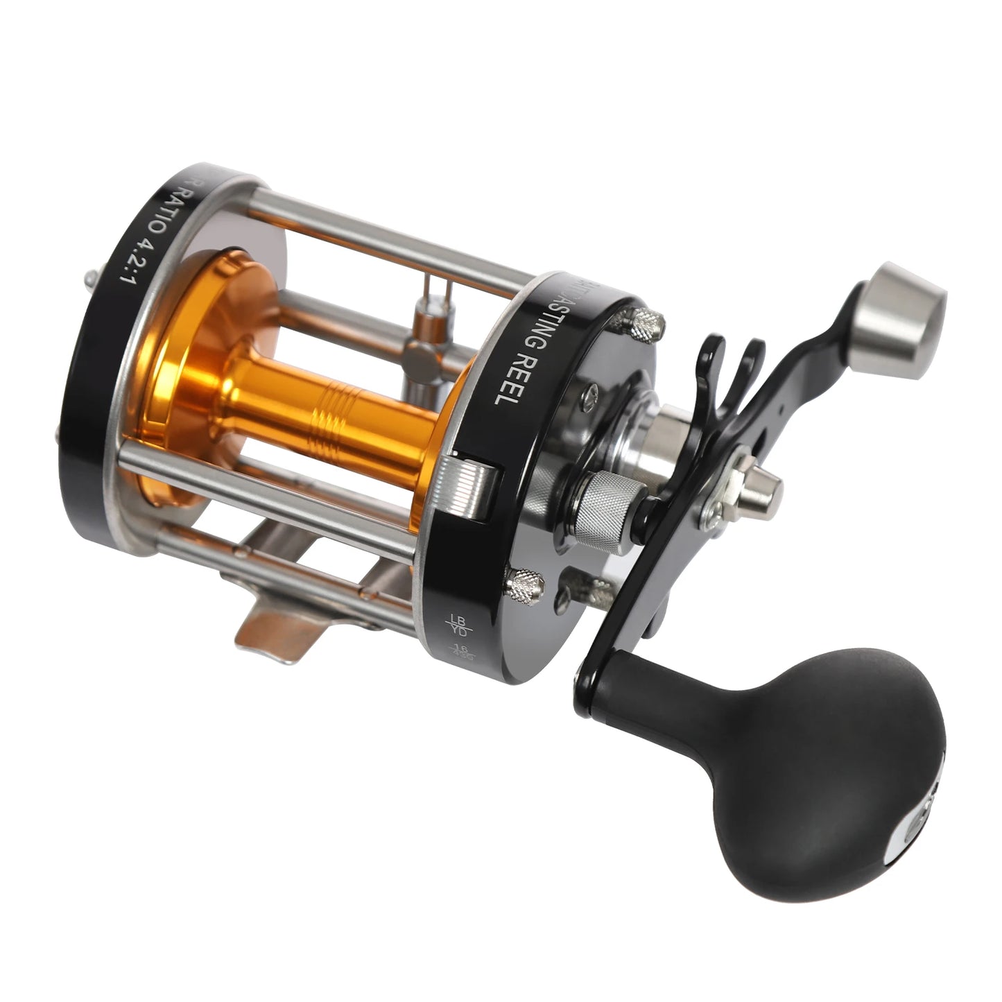 Left Hand Retrieve Baitcast Reel Four Point Two To One