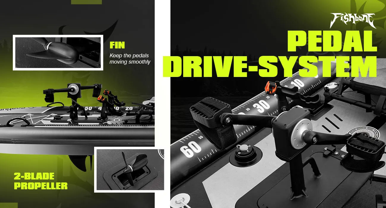 Spatium Fishing Kayak Pedal Drive Power System Sit On Top