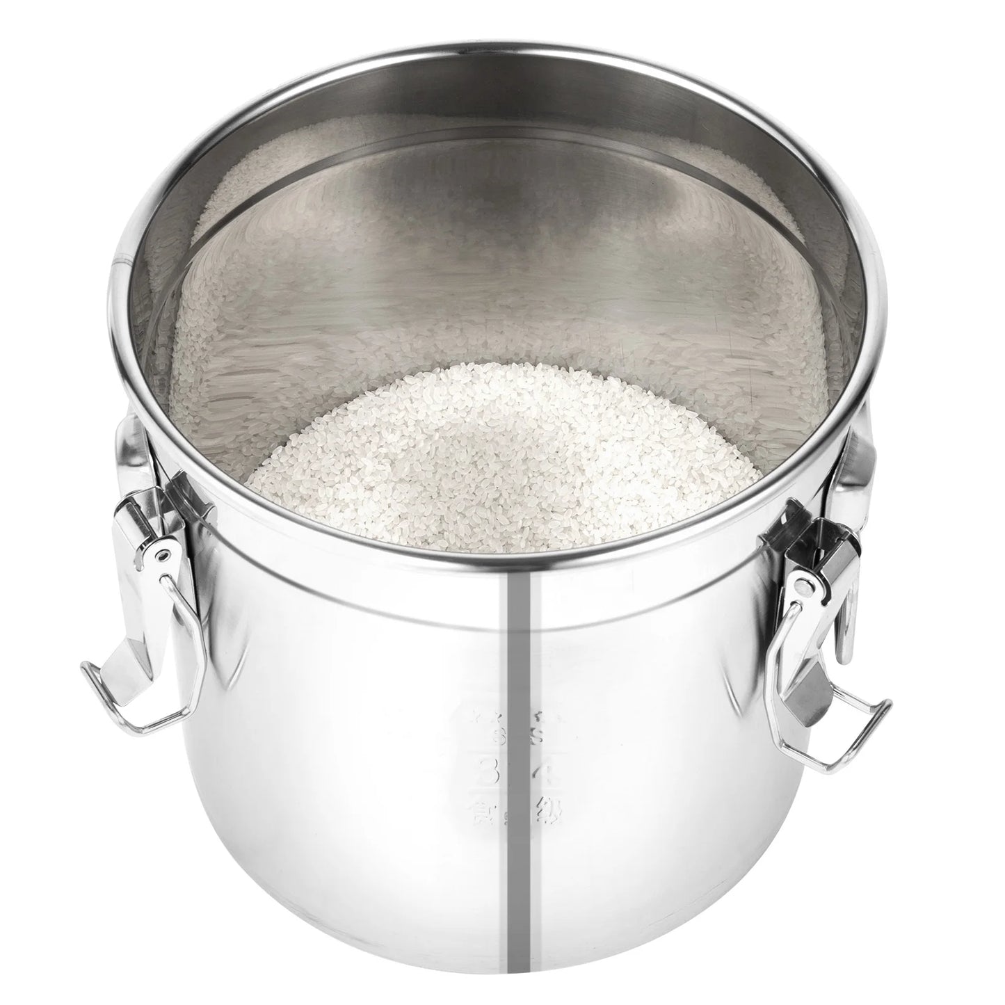 Stainless Steel Cereal Storage Container Airtight Pantry Jar
