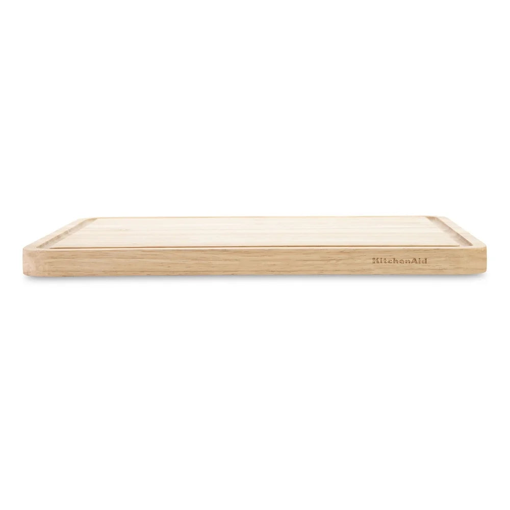 Rubberwood Cutting Board Perimeter Trench Reversible Kitchen