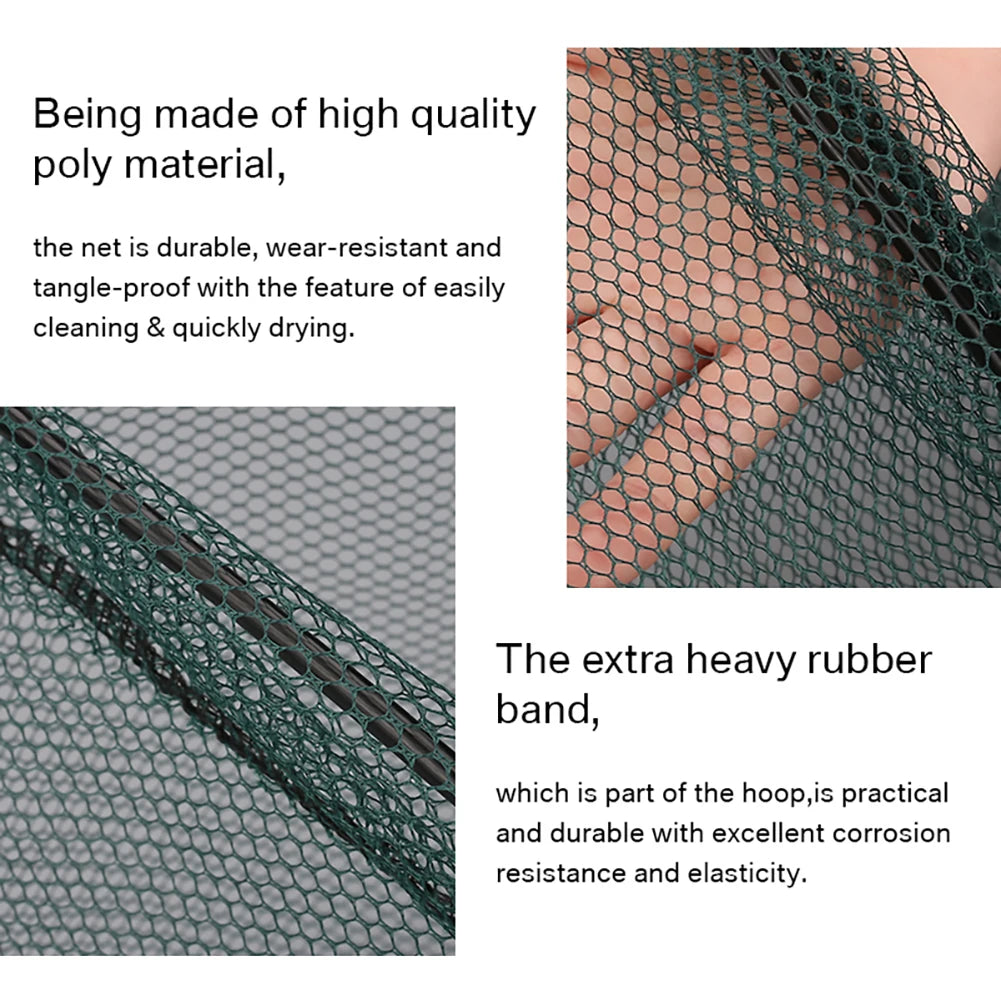 Collapsible Fishing Landing Net With Telescoping Pole Handle