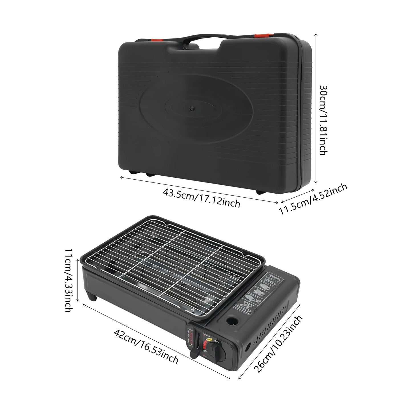 Powerful 2.2KW Portable Gas BBQ Grill Stove For Outdoor Camping