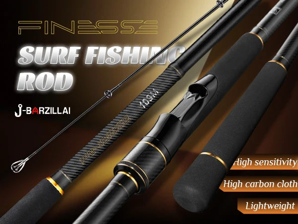 J-BARZILLAI Finesse Carbon Surf Casting Rod For Saltwater