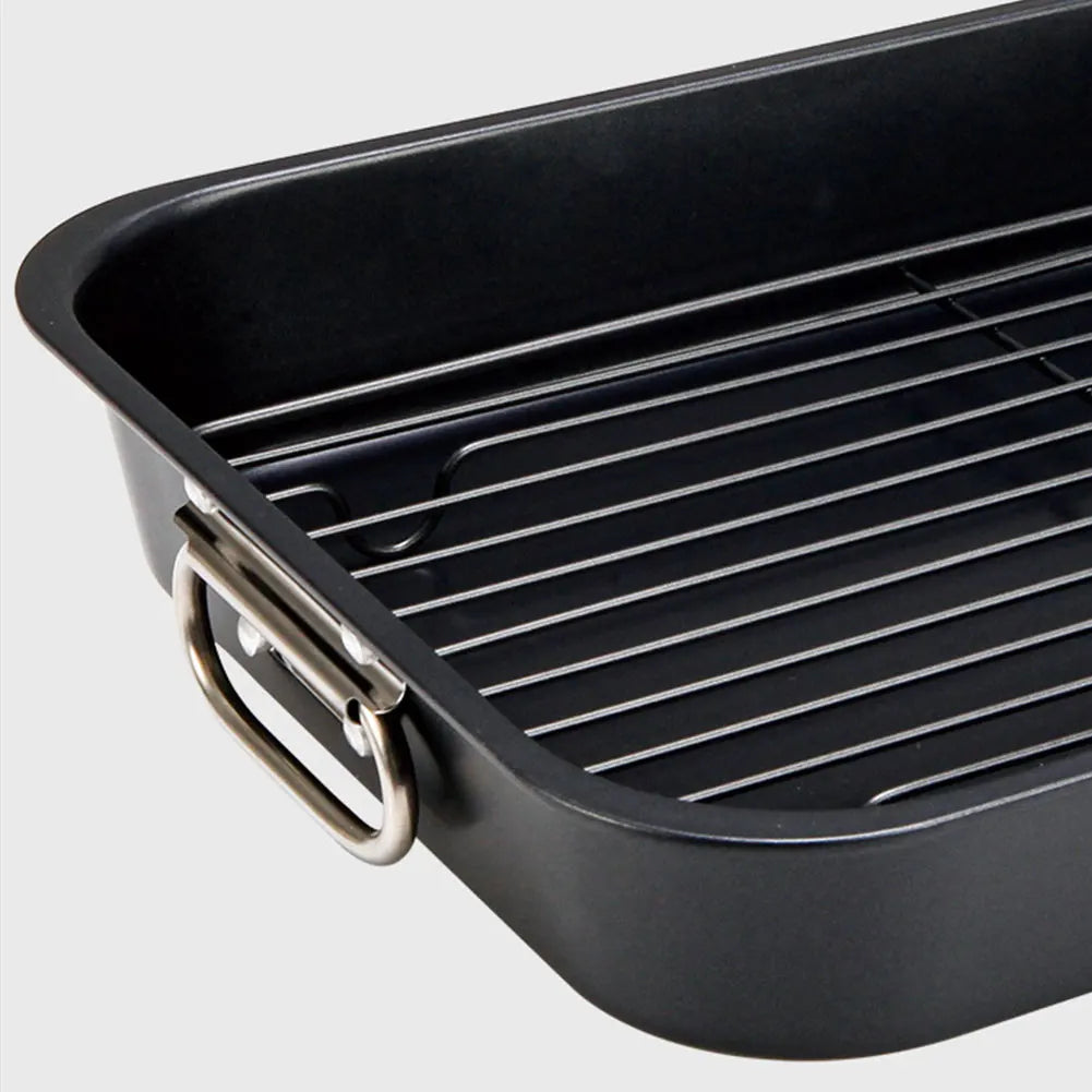 Alloet Nonstick Baking Tray With Rack Carbon Steel Roaster Pan