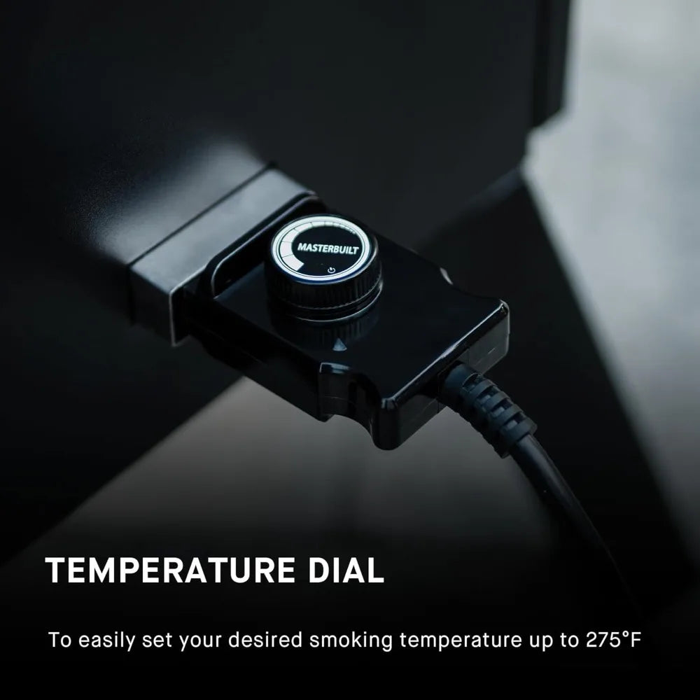Electric Vertical BBQ Smoker With Analog Temperature Control
